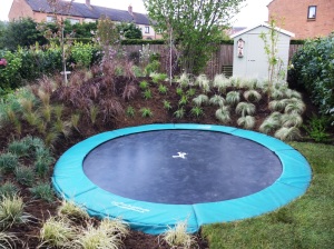 ITV's Love Your Garden inground trampoline